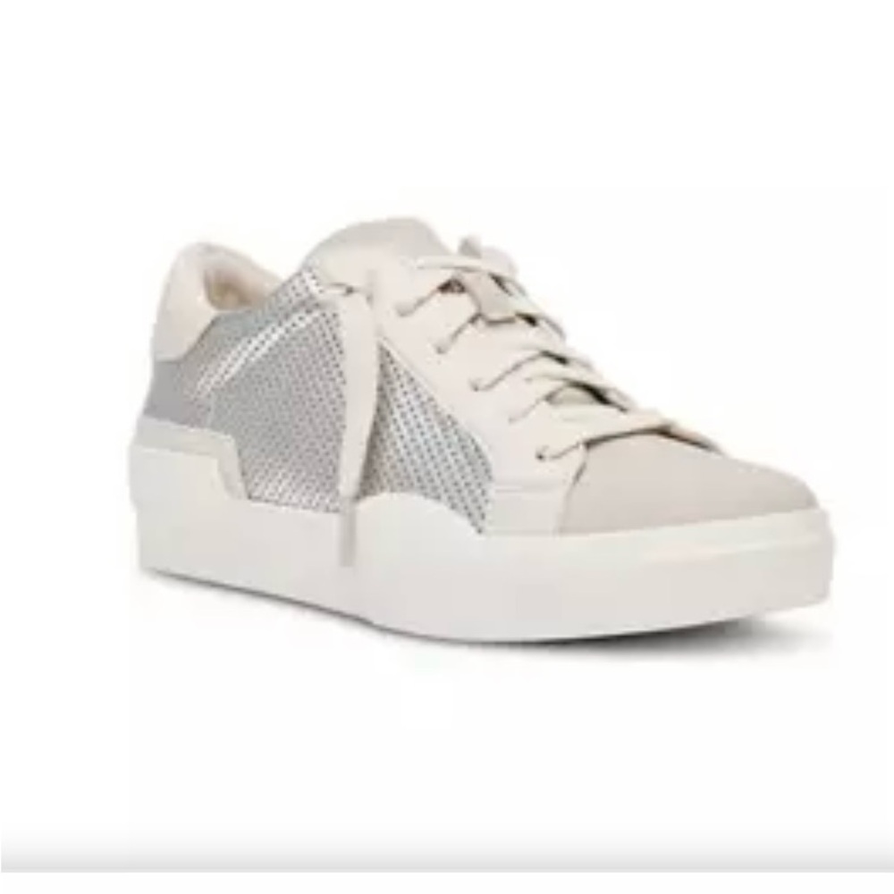 Dolce Vita Metallic and White Sneakers